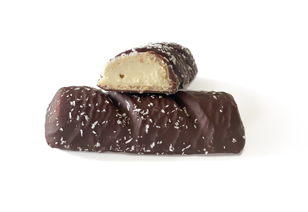 Crock de chocolate negro relleno de crema de coco (6 uds)