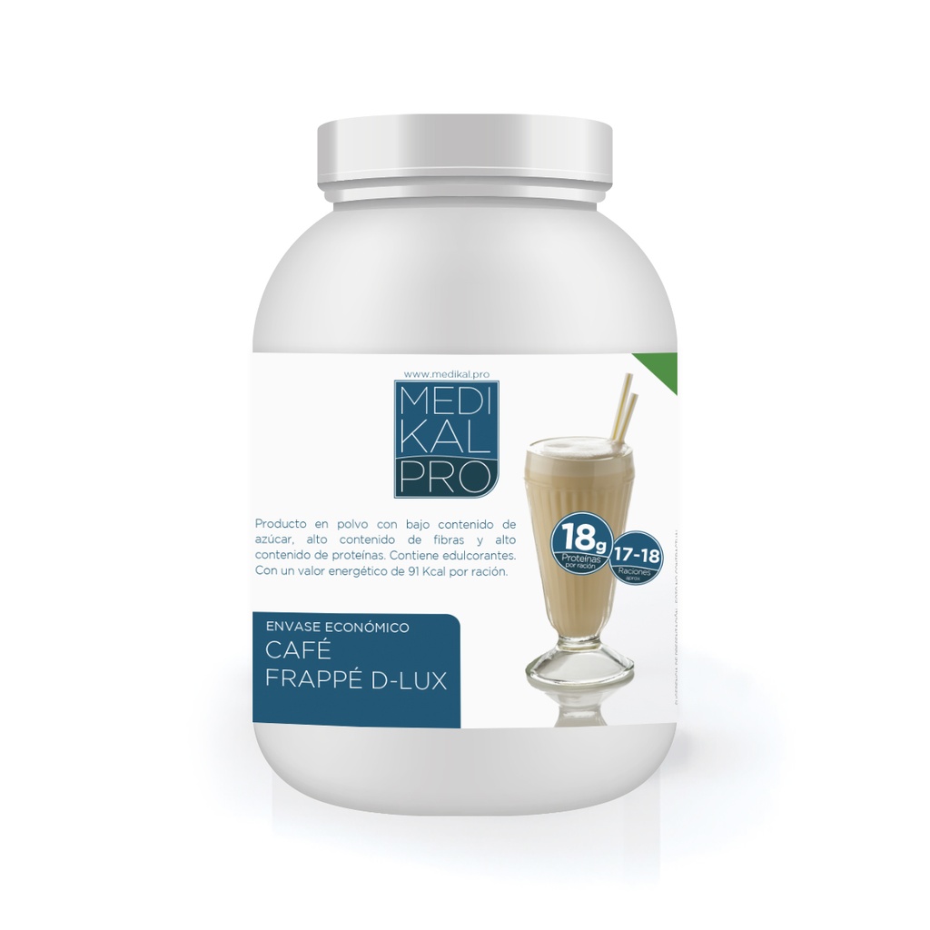 Envase económico 450gr Bebida cafe frappe D-Lux