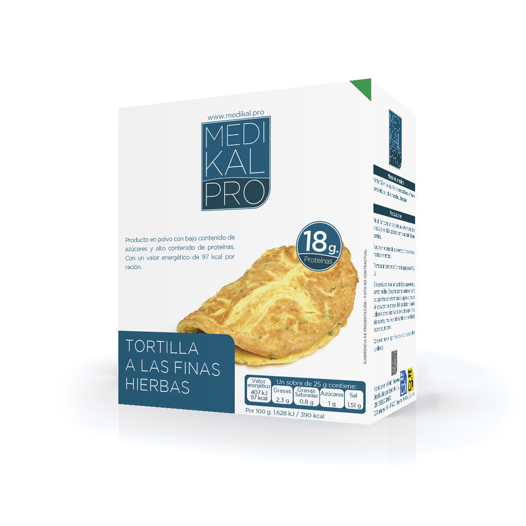 Pro-Tortilla con especias y hierbas (7uds)