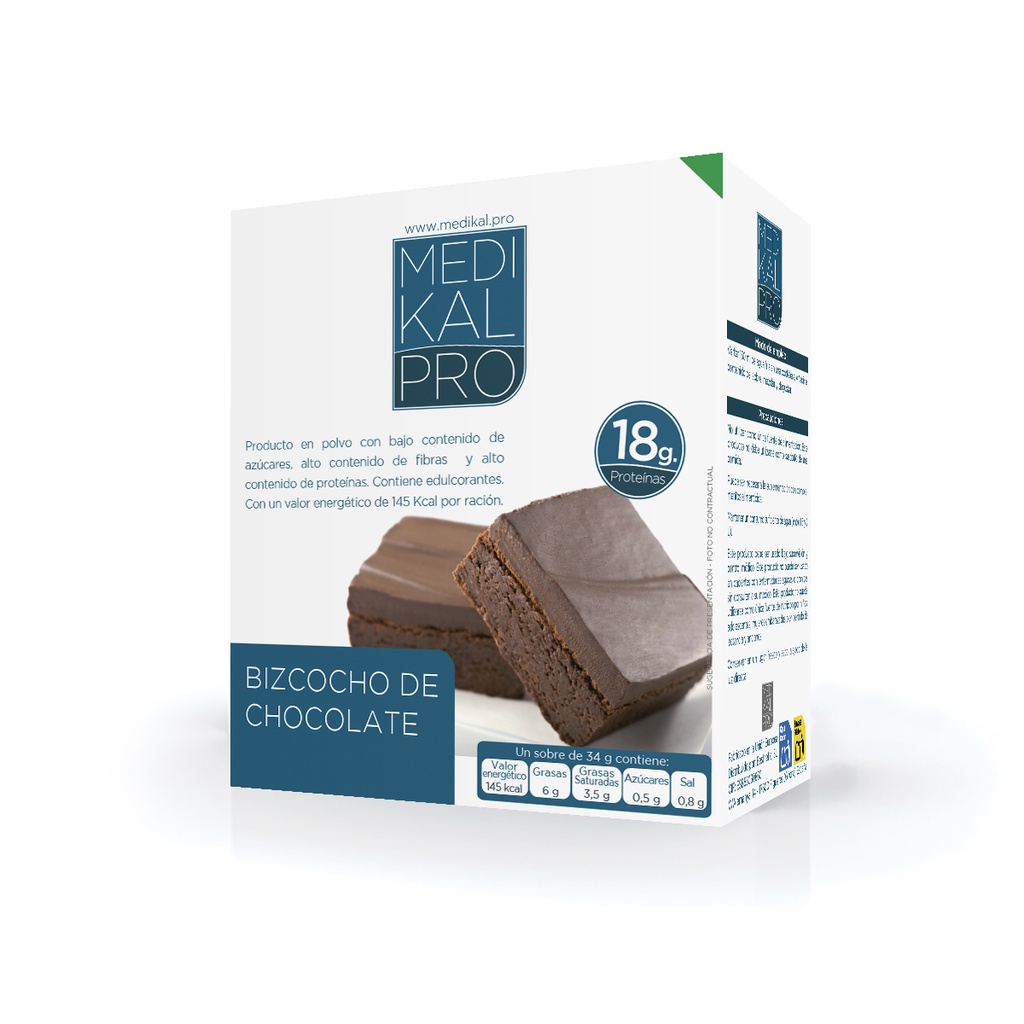 Protizcocho sabor a Chocolate (5uds)