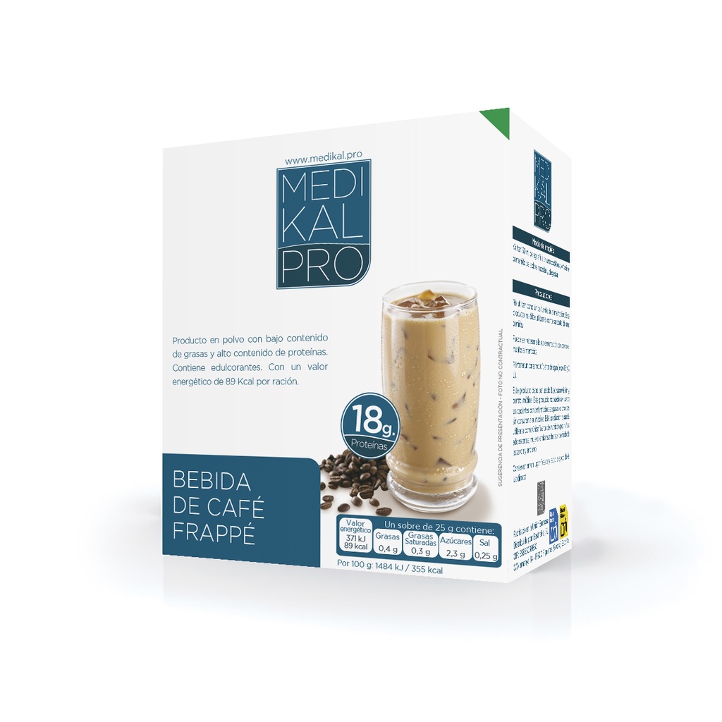 Bebida sabor a café frappé (7uds)