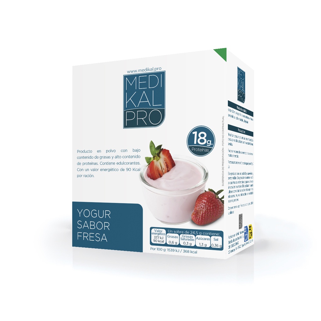 Yogur sabor a fresa (7uds)