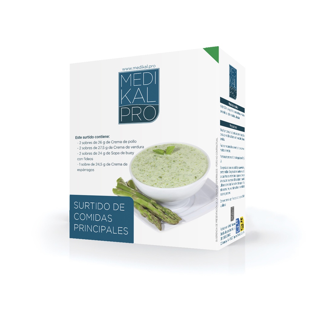 Surtido de comidas principales - Mix cremas (7uds)