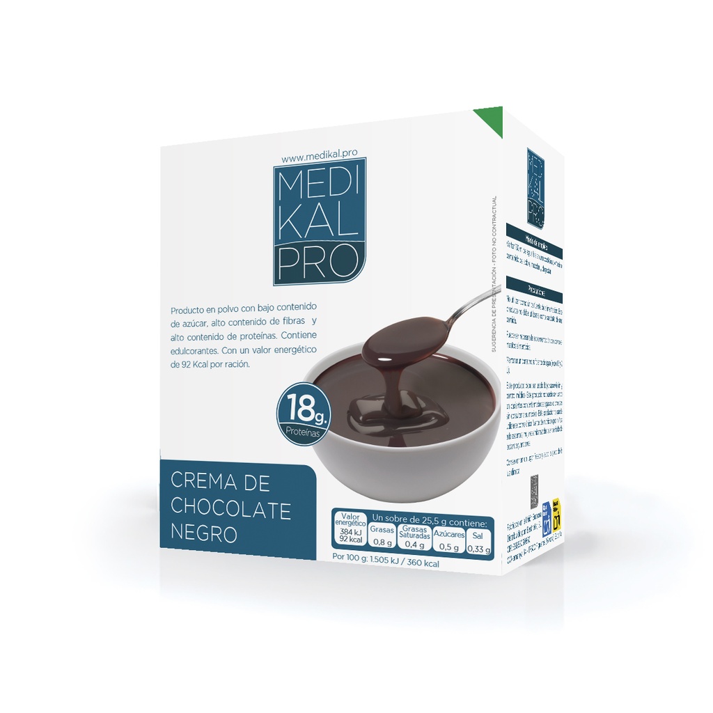 Crema sabor a chocolate negro (7 uds)