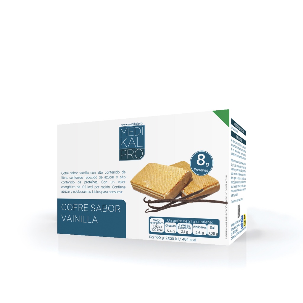 Gofre sabor Vainilla (7uds)