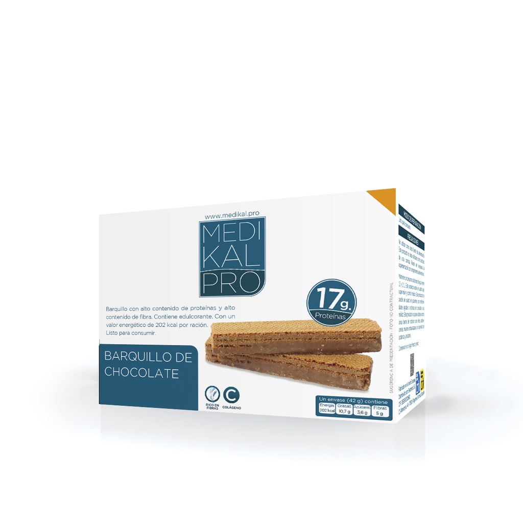 Barquillo sabor chocolate 42g (5uds)