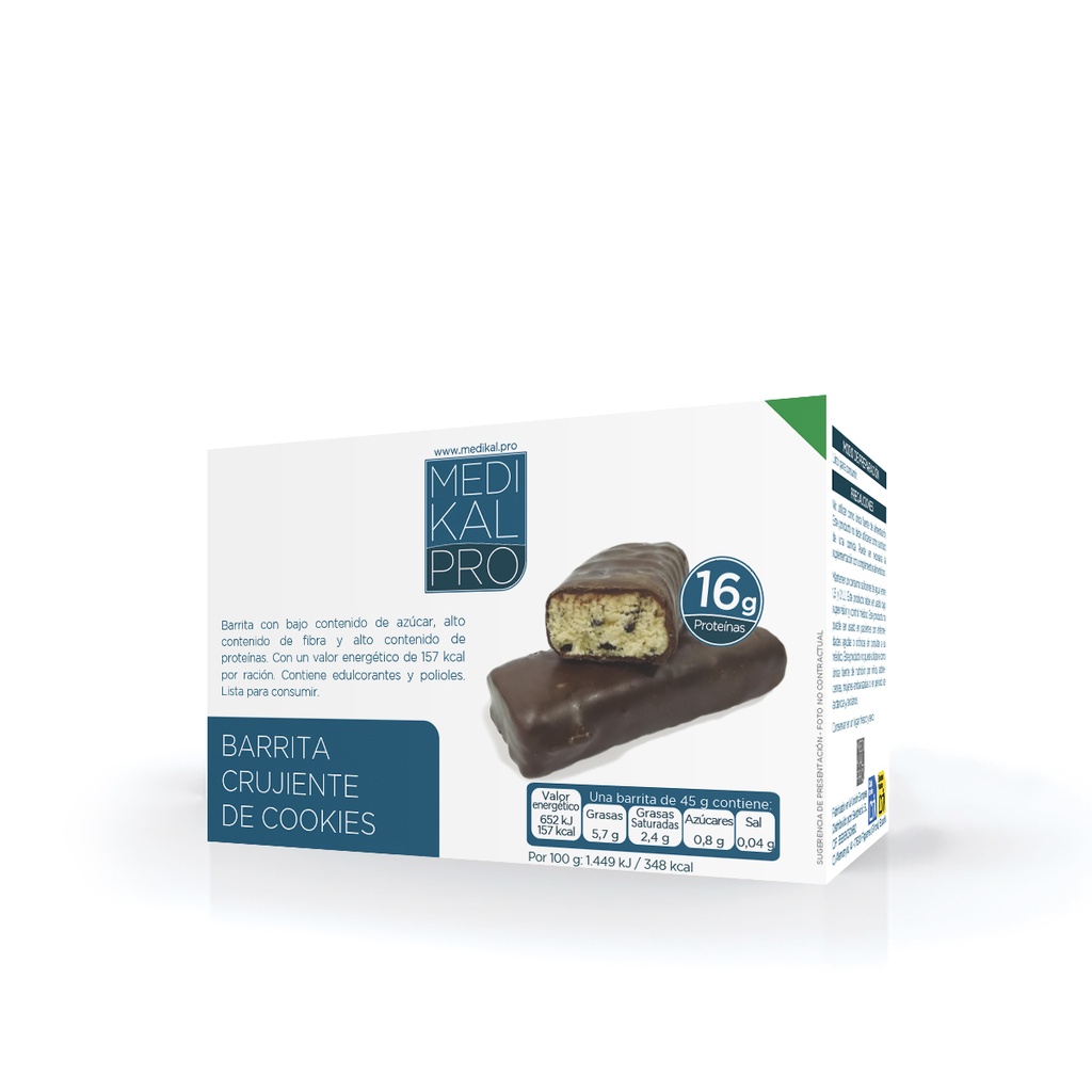 Barrita crujiente de cookies (5uds)