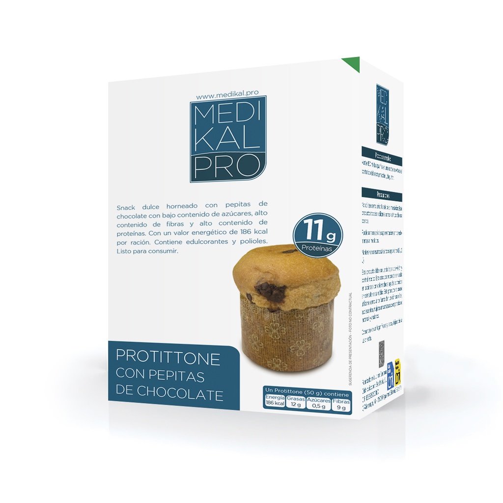 Protittone con pepitas de chocolate 4uds (Panettone)