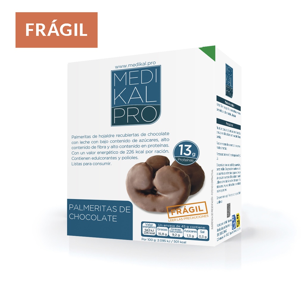 Palmeras de chocolate (2x22,5g) (3 uds)