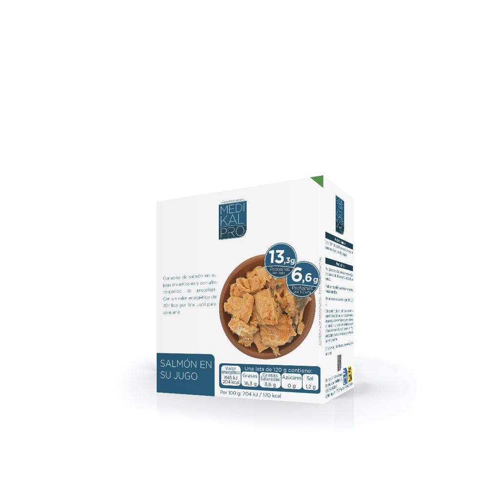 Salmón en su jugo 120g (3 uds)