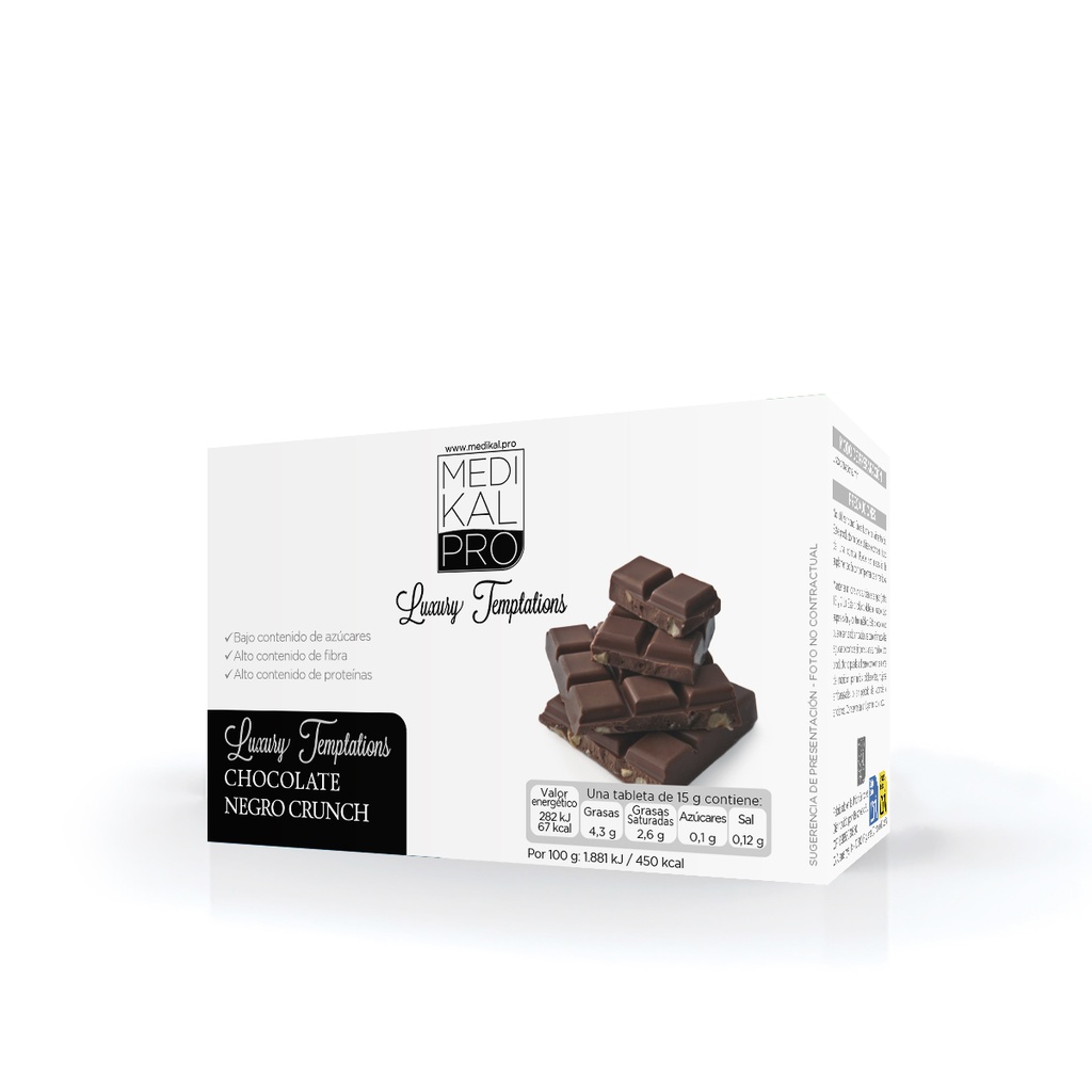 Chocolate negro Crunch (7uds)