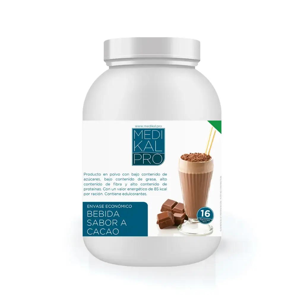 Envase económico 400gr Bebida sabor a cacao 