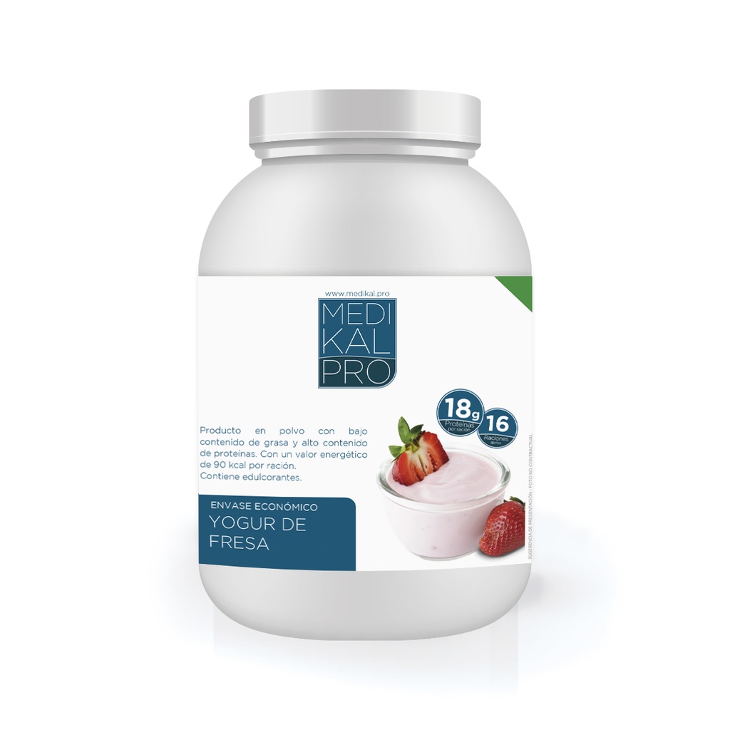 Envase económico 400gr Yogur sabor a fresa