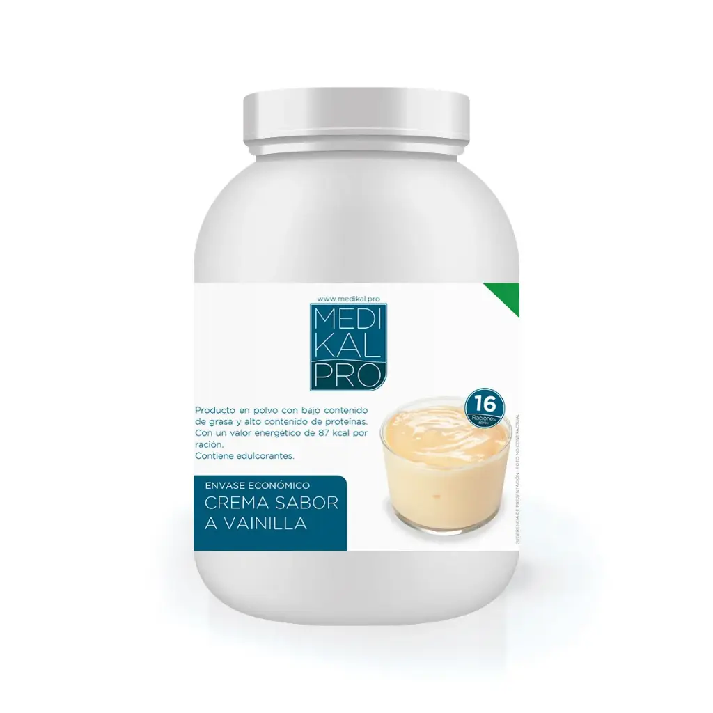 Envase económico 400gr Crema sabor a vainilla
