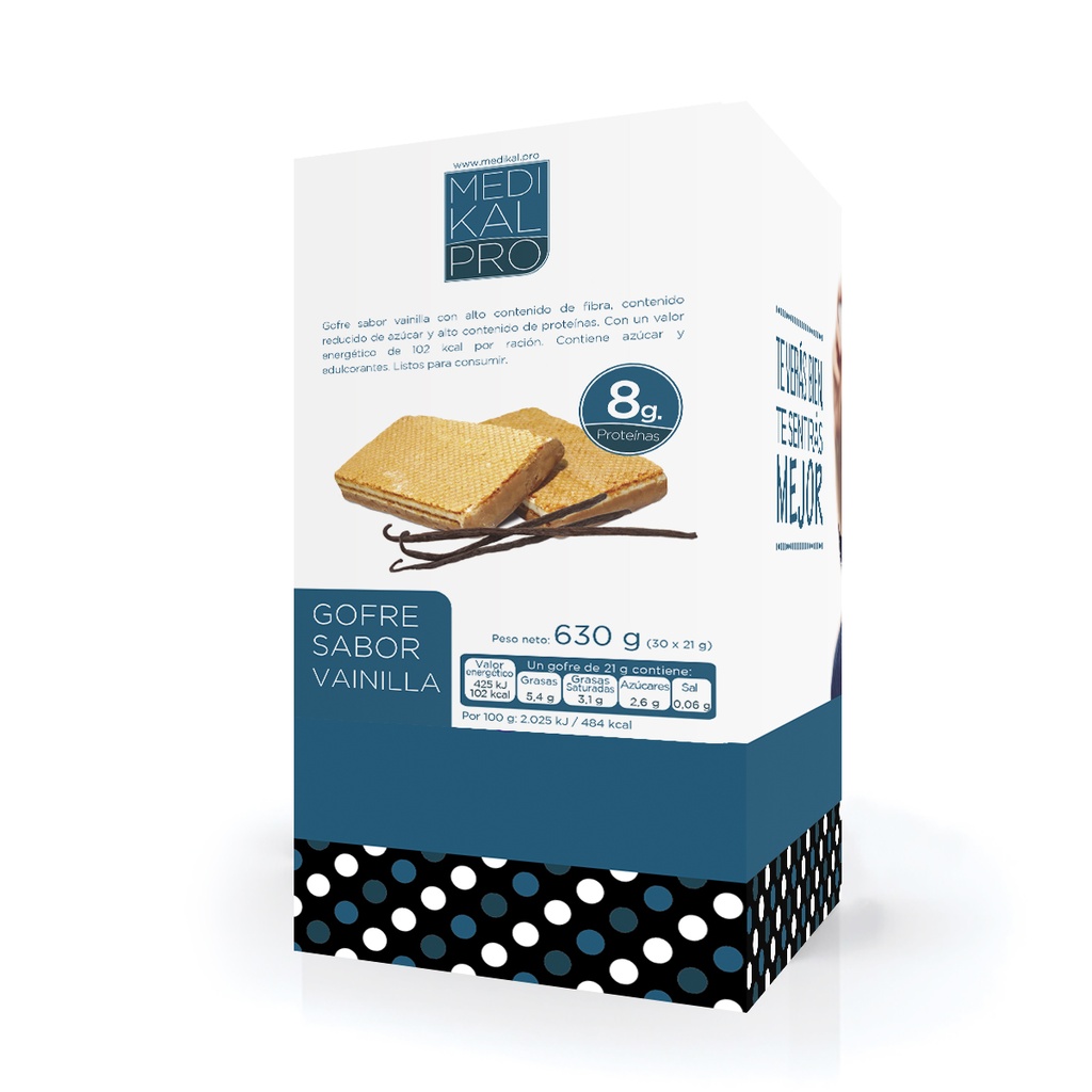 Formato económico Gofre sabor vainilla (30uds)