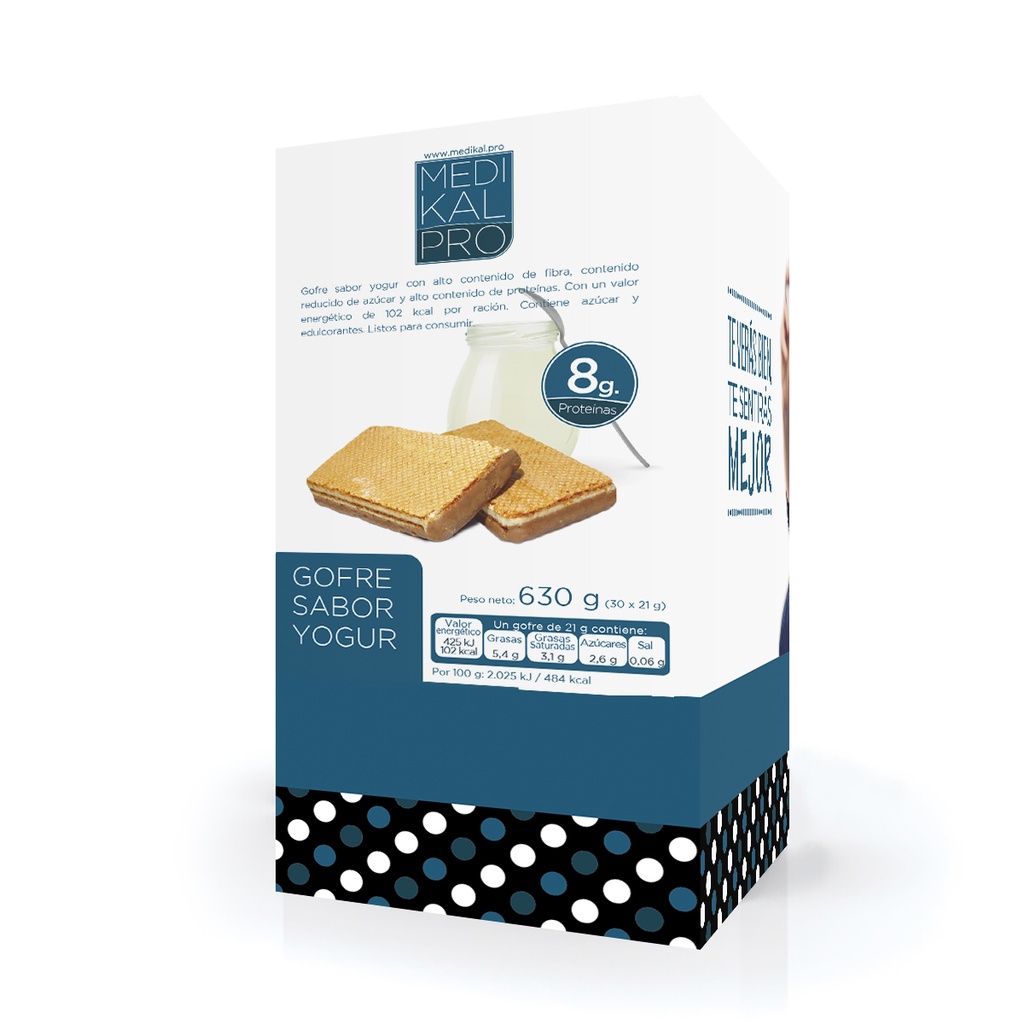 Formato económico Gofre sabor yogur (30uds)