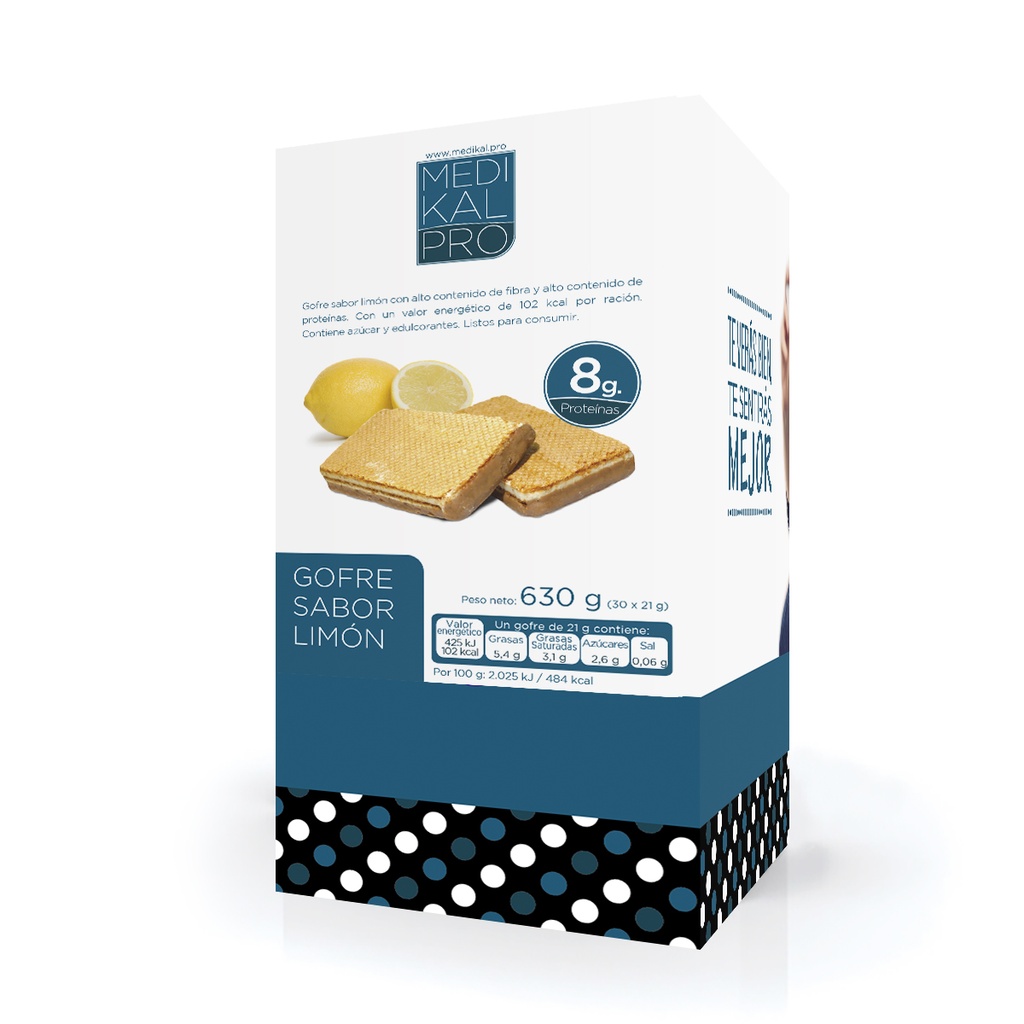 Formato económico Gofre sabor limón (30uds)