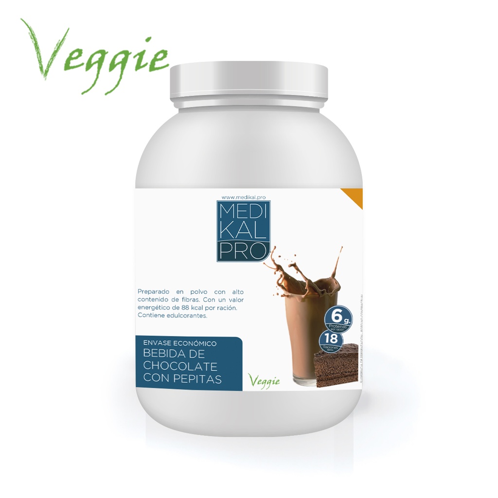 Envase Económico Bebida de chocolate con pepitas