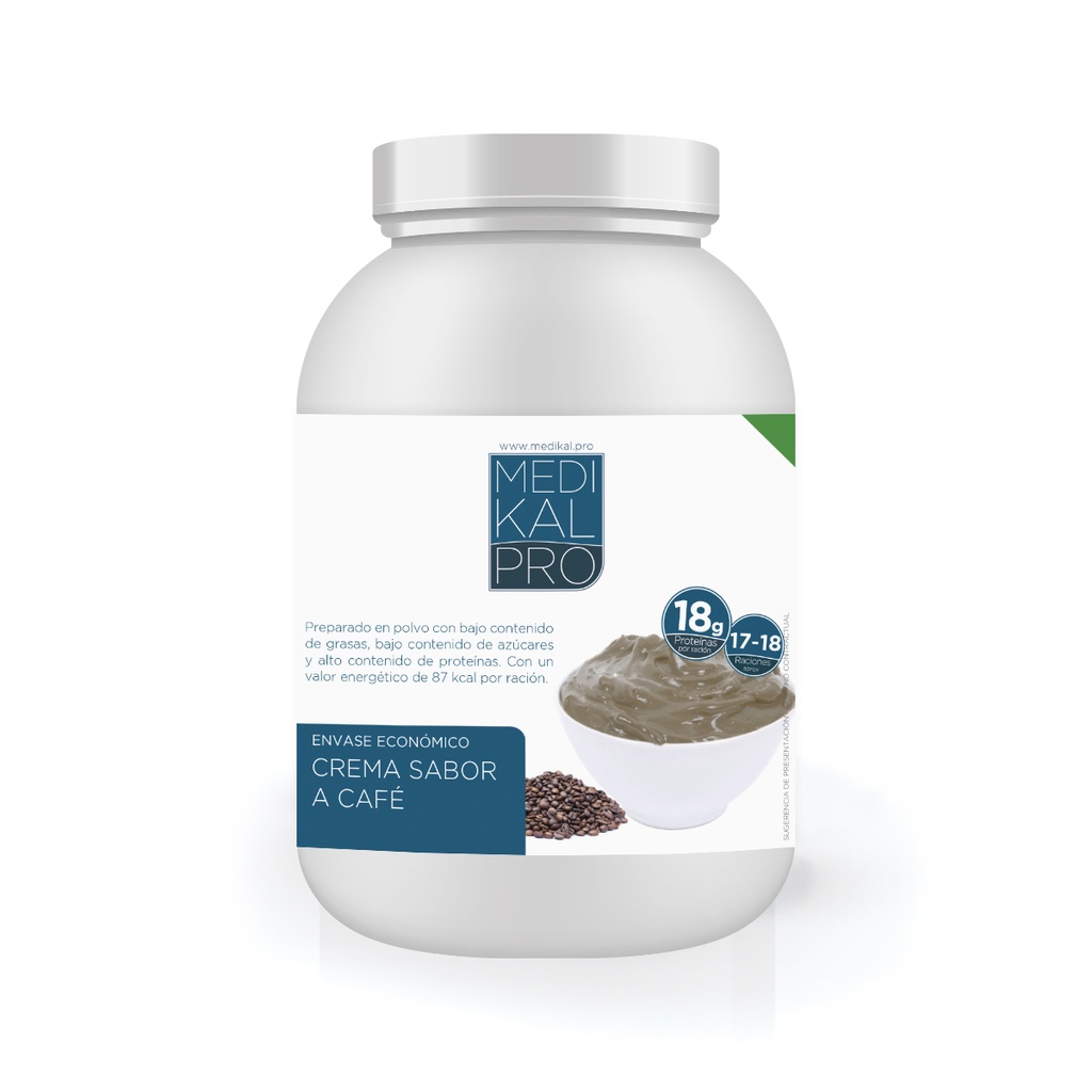 Envase económico 450gr Crema sabor a cafe
