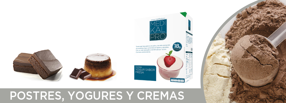 Postres, yogures y cremas